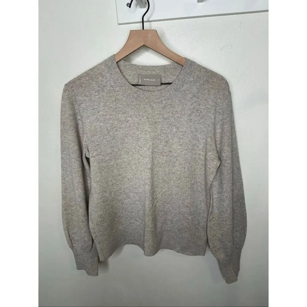 Everlane Cashmere Sweater | Gray in Medium